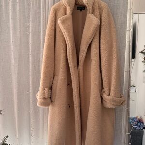 Lamarque Women's Beige Teddy Jacket